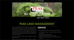 Desktop Screenshot of peaklandmanagement.com