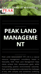 Mobile Screenshot of peaklandmanagement.com