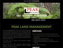 Tablet Screenshot of peaklandmanagement.com